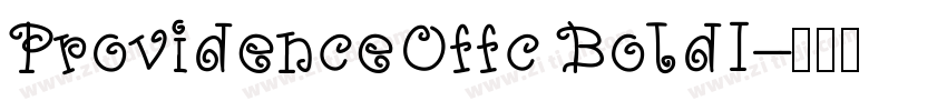 ProvidenceOffc BoldI字体转换